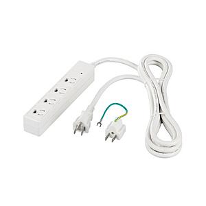 BUFFALO(バッファロー) RoHS 3ピン式電源タップ 4個口 マグネット 3m ホワイト B...