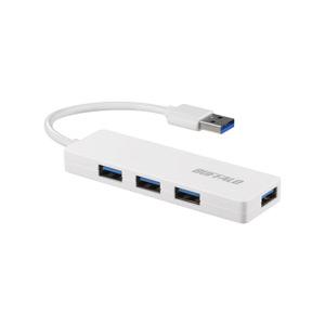 BUFFALO(バッファロー) BSH4U128U3WH USB3.0 4ポートバスパワーハブ ホワ...