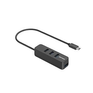 BUFFALO(バッファロー) BSH4U328C1BK USB-C → USB-A 変換ハブ (C...