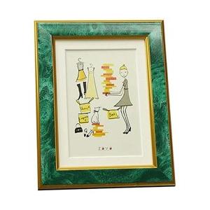 万丈 フォトフレームクラシック 2L/KG (エメラルド) PFC-2LKG-EM