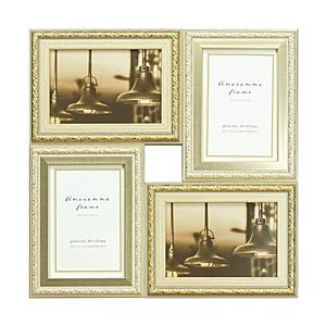 万丈 アンシャンフレーム 4面L判 シルバー＆ゴールド   ANC4-L-SLGD