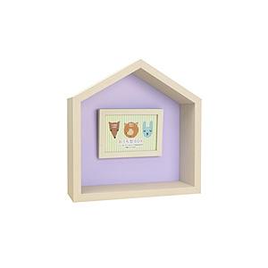 万丈 おうち型BOX ナチュラル×パープル   HSBX-LF-NLPU