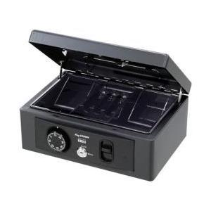 日本アイエスケイ 手提金庫 B5 H-31D ダークグレー ［鍵式＋ダイヤル式］