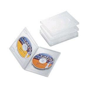 ELECOM(エレコム) DVDトールケース 2枚収納×5 クリア CCD-DVD05CR