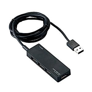 ELECOM(エレコム) USB2.0ハブ　ACアダプター付〔4ポート・セルフ＆バスパワー・Mac／...