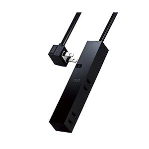 ELECOM(エレコム) デザインタップ （2ピン式・4個口・1.5m）　AVT-D3-2415BK...