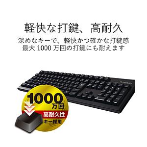 ELECOM(エレコム) ワイヤレスキーボード［2.4GHz USB・Win］ブラック　TK-FDM088TBK｜ソフマップ Yahoo!店