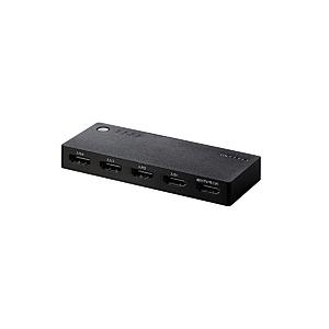 ELECOM(エレコム) HDMI切替器/4入力1出力/ケーブルなしモデル/ブラック