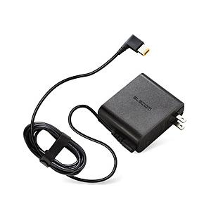 ELECOM(エレコム) ACDC-2065LEBK　回転スイングプラグ採用 ノートパソコン用ACア...