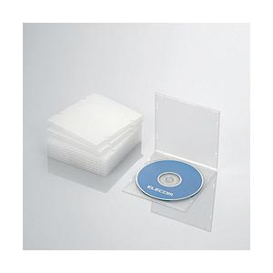 ELECOM(エレコム) CD／DVD／Blu-ray対応収納スリムケース　（1枚収納×10セット・クリア）　CCD-JPCS10CR｜y-sofmap