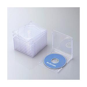 ELECOM(エレコム) CD/DVD/Blu-ray対応収納ケース（1枚収納×10セット・クリア）...