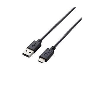 ELECOM(エレコム) U2C-AC10BK　USB2.0ケーブル(A-TypeC/1.0m) 【...