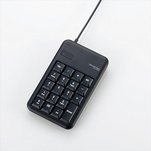 ELECOM(エレコム) TK-TCM014BK 2ポートUSB2.0ハブ付きコンパクトUSBテンキ...