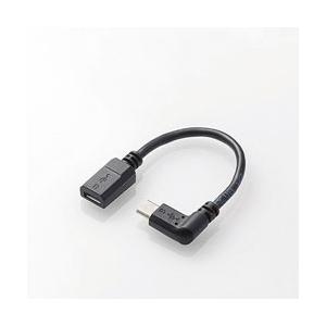 ELECOM(エレコム) タブレット/スマートフォン対応 micro-USB L字変換ケーブル (右...
