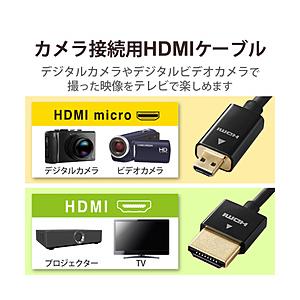 DGW-HD14SSU20BK エレコム HDMI micro スーパースリム