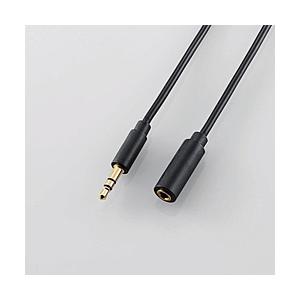 ELECOM(エレコム) オーディオ用延長ケーブル 3.5φメス-3.5φオス（ブラック/3.0m）...