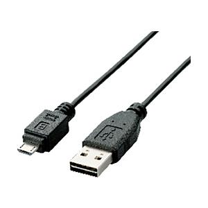 ELECOM(エレコム) U2C-DAMB10BK　USB2.0ケーブル 【A】⇔【microB】（...