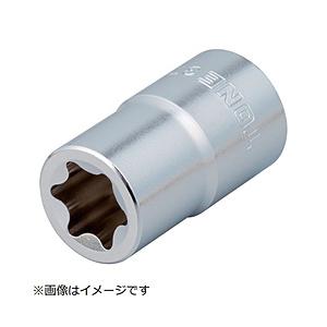 TONE ＴＯＮＥ　Ｅ型トルクスソケット　呼びＮＯ．Ｅ６　差込角９．５ｍｍ 3TX-E06