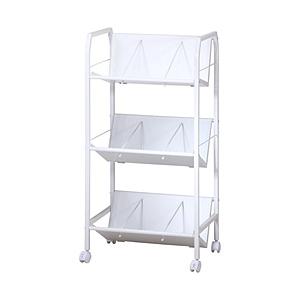 不二貿易 ファイルワゴン 3段  ホワイト 13310