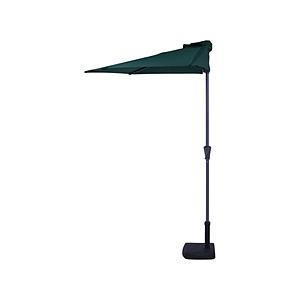 不二貿易 半円パラソル グリーン