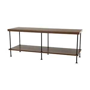 不二貿易 EZBOツイストロックTV台120幅  ミディアムブラウン 71880