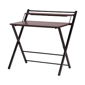 不二貿易 フォールディングワークデスク DBR/BK   70389