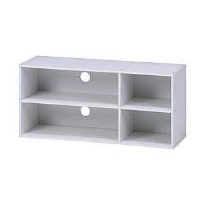 不二貿易 32V型対応 TVラック89WH 96599 ホワイト  ホワイト 96599 【864】