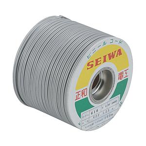 正和電工 平行線 VFFビニールコード 100m 灰 グレー FF100BD