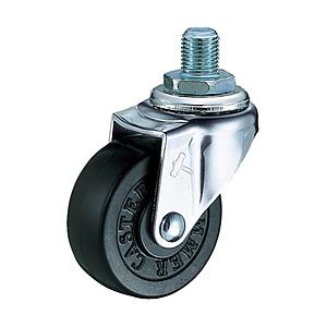 ハンマーキャスターセールス A型　ねじ式　自在　ゴム車65mm　M12XP1.25XL14　420A...