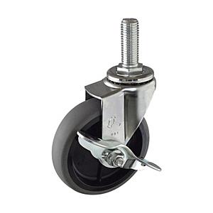 ハンマーキャスターセールス ハンマー　ＥＡシリーズねじ込み　自在ＳＰ付　ＰＰホイールエラストマー巻車...