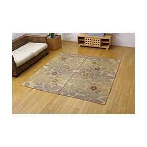 イケヒコ い草ラグ　なでしこBE 約191×191cm  ベージュ