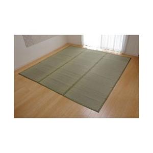 イケヒコ ラグ い草 市松織 「不知火」(286×286cm/ナチュラル)