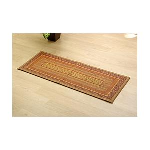 イケヒコ い草マット　FランクスBE 約35×90cm（裏:ウレタン）  ベージュ
