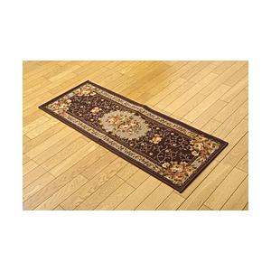 イケヒコ ラグ 撥水キャンベル(44×240cm/ブラウン) 5419039