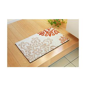 イケヒコ 玄関マット ニール　45×85cm  オレンジ