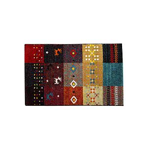 イケヒコ 玄関マット フォリア　70×120cm  レッド