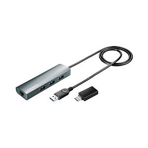 アイオーデータ LAN変換アダプタ [USB-C＋USB-A オス→メス LAN /USB-Aｘ3]...