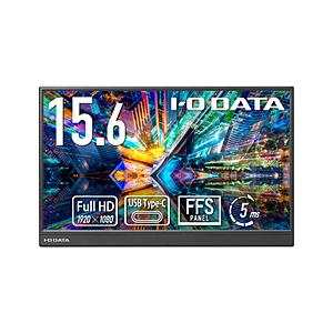 IO DATA(アイオーデータ) USB-C接続 モバイルモニター  ブラック LCD-YC162H...