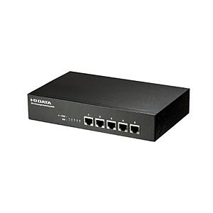アイオーデータ スイッチングハブ [5ポート /10Giga対応 /電源内蔵] メタル筐体  ブラッ...
