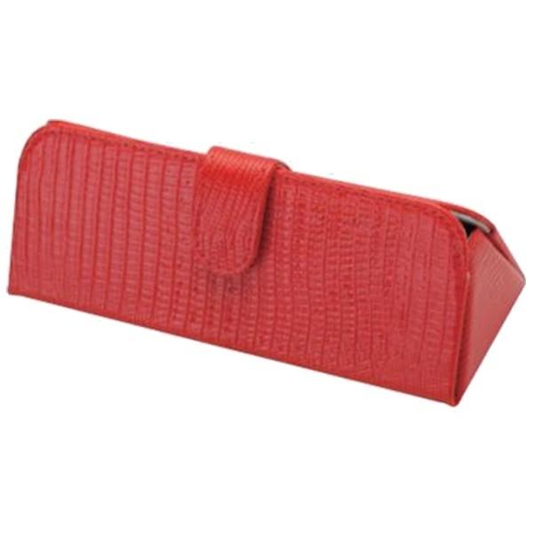 パール セミハード メガネケース（三角 レッド）GA-108 RE