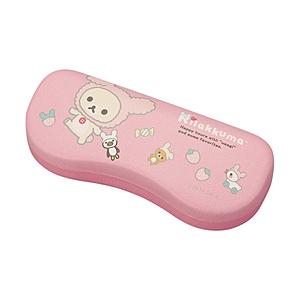 パール メガネケース リラックマ（うさぎとあそぼ ピンク）