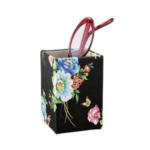 パール 1本入 花柄メガネスタンド（ブラック）BL