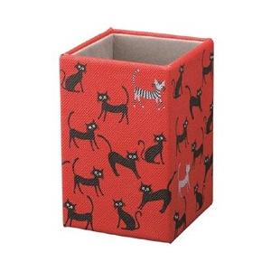 パール ねこ柄（小柄） メガネスタンド（レッド）RE