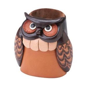 パール 本革メガネスタンド ふくろう