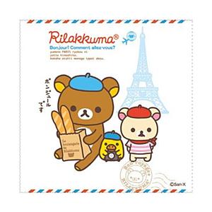 パール ボンジュールリラックマ　メガネ拭き-1