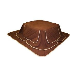 オーシン シルキーフリース省スペースこたつ布団セット(ブラウン/掛：60角 敷150角)