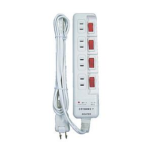 ノア 雷ガード付　4ヶ口4スイッチ省エネタップ　NC5570S