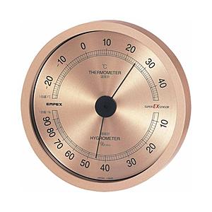 エンペックス BC3728 シャンパンゴールド 高精度温・湿度計 【ビックカメラグループオリジナル】