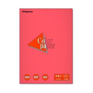 長門屋商店 カラーペーパー 特厚口 アカ （A4サイズ・50枚）　ナ-3434