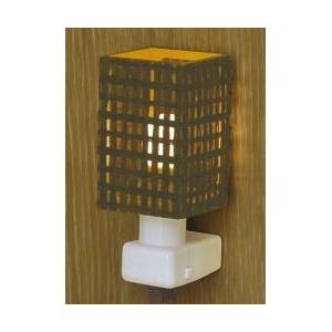 東京メタル ナイトライト コンセント式 茶   YNULD ［LED］